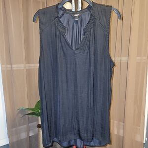 Simply Vera Vera Wang Black Sleeveless Blouse